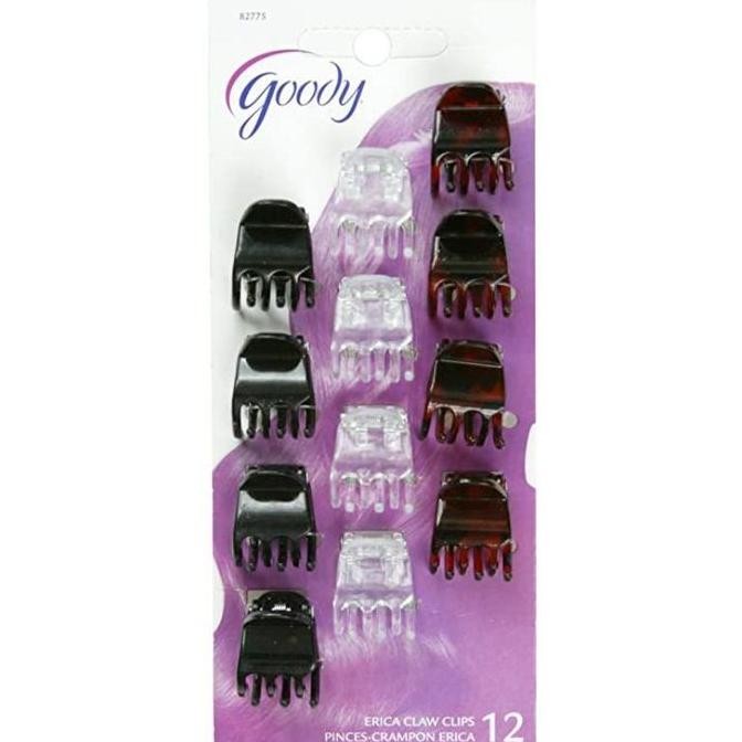 

BARU !!! Goody classics 1942509/ 82775 3 prong mini claw clip 12ct