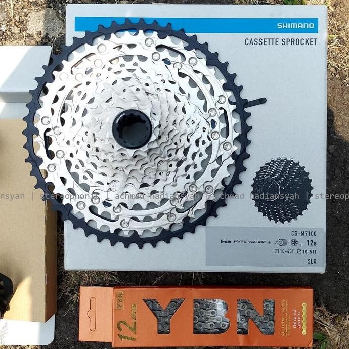 ready NEW Mini Groupset XT 12speed Sprocket Microspline SLX M7100 Chain YBN 12speed Shifter M8100 RD