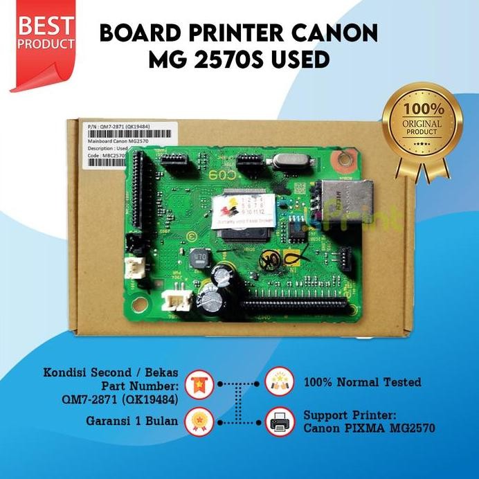 Original Mainboard Canon MG2570 Board Motherboard Printer MG2570s murah