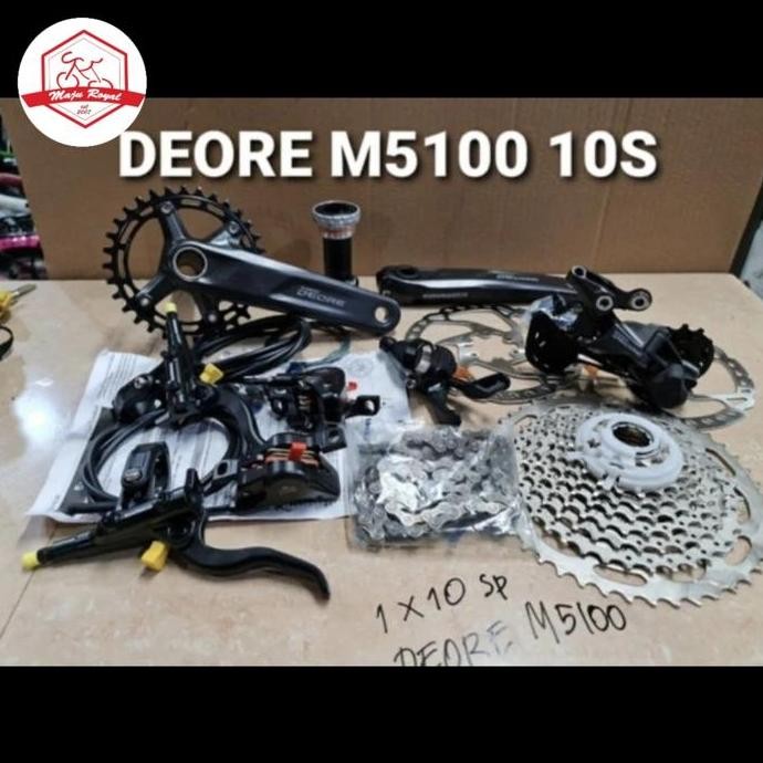 ready GROUPSET SHIMANO DEORE 10 SPEED FULL SET LENGKAP RD SHIFTER MTB LIPAT
