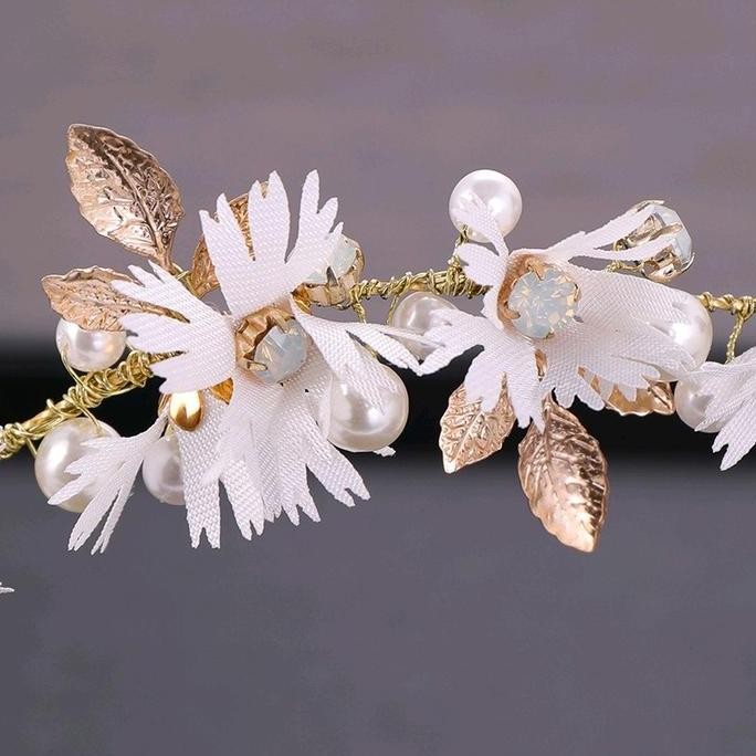 BARU  Headpiece Bando Hijab Crown Pengantin Aksesoris