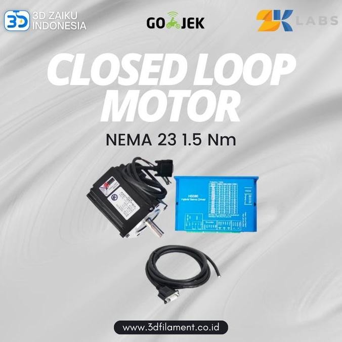 Closed Loop Stepper Motor NEMA 23 1.5 Nm with Driver Encoder Cable