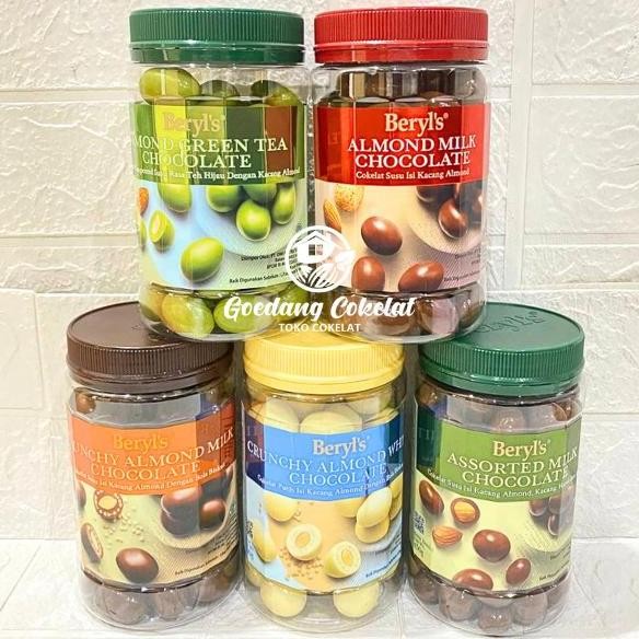 

Beryl's Crunchy Assorted Almond Green Tea Milk White Chocolate 450g - Coklat Malaysia Premium Termurah
