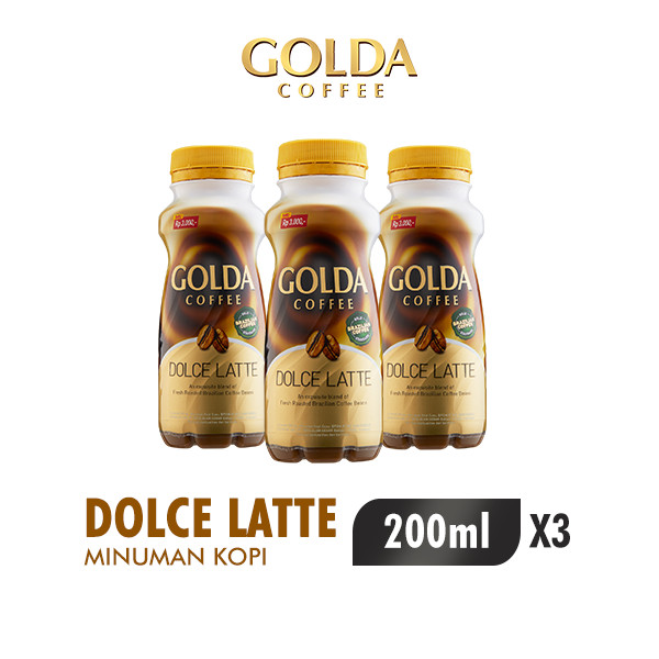 

Golda Coffee Dolce Latte Botol 200 ml x3