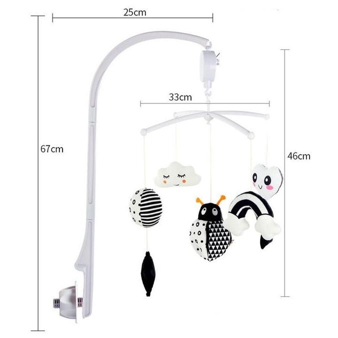 CONTRAST CRIB MUSICAL | Baby Box Musical Crib | Musik Box Bayi