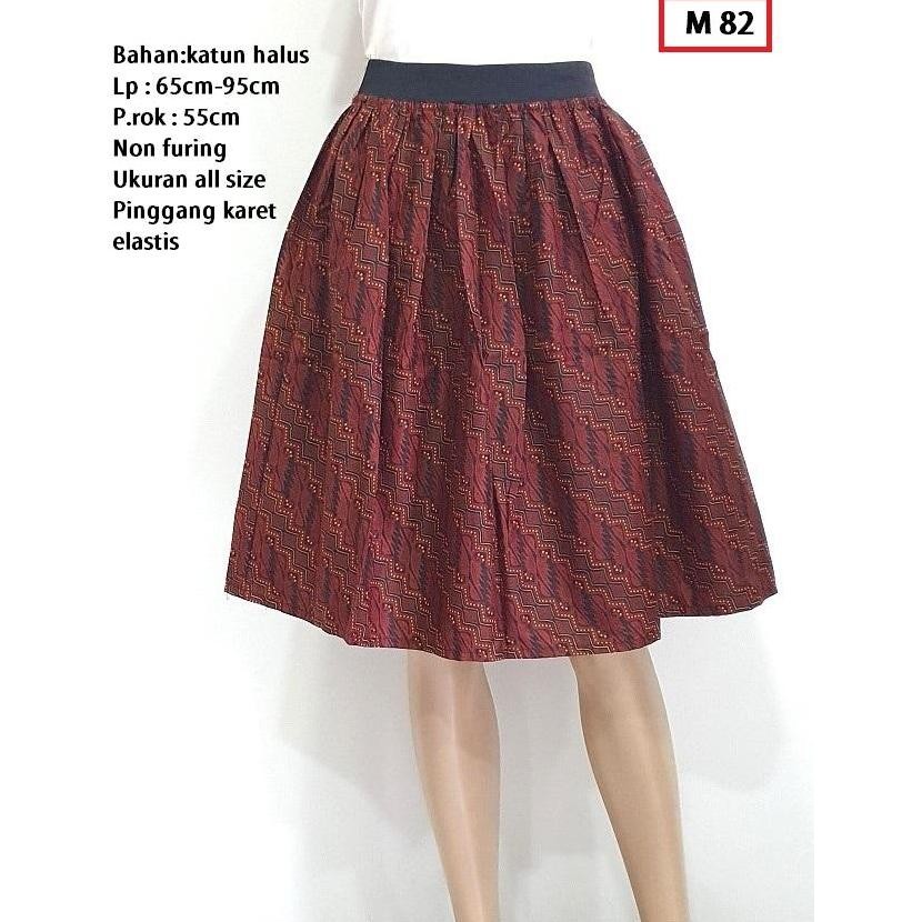 Bawahan Batik Rok Klok Batik Pendek Mona KM02A