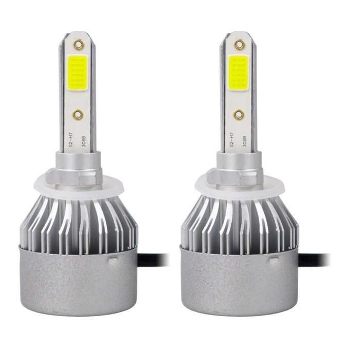 Lampu LED Headlight Mobil COB 8000LM H4 H1 H7 H11 H27 HB4 Putih Terang Garansi Termurah