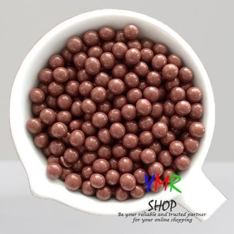 

Tulip Choco Chip Crispy Ball Meses White 1kg Cokelat Tabur Hias Kue Termurah