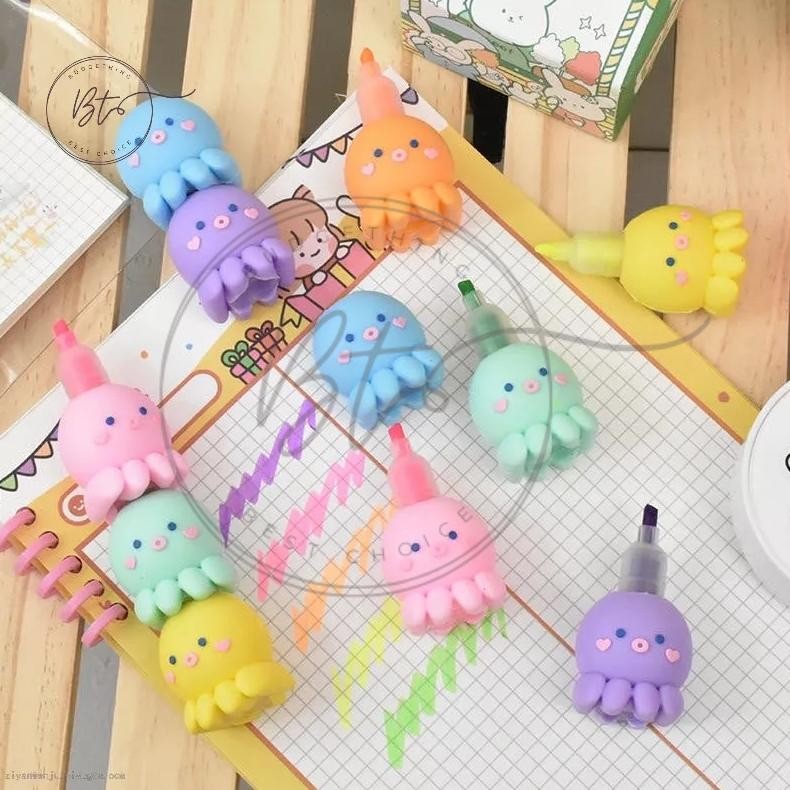 

Yt- [B111] Highlighter 3D Octopus Tumpuk 1 Set Stabilo Spidol Pastel Marker Textlighter Textliner Gurita Ubur Ubur Yt-
