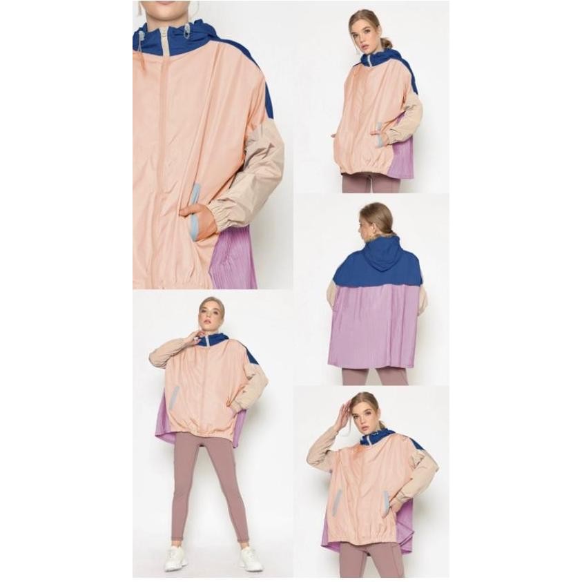 Senya Airy Two Tone Jacket Senya color block jacket senya airy twotone