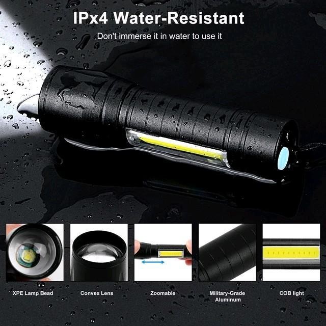 Senter Swat Police Flashlight Mini Zoom Xpe 511 Super Terang Termurah Best Quality 100% Original