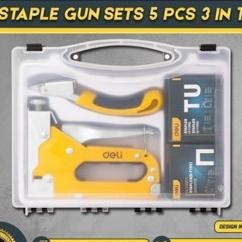 

Deli Tools Staple Gun Sets 5 Pcs 3 In 1 Stapler Staples Edl238105