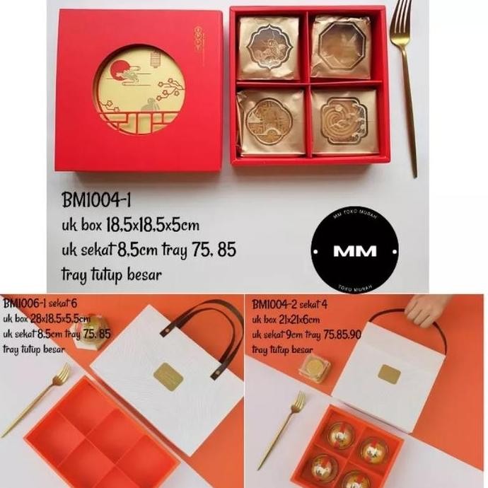 

5pcs box mooncake dus kotak mooncake kue bulan dessert