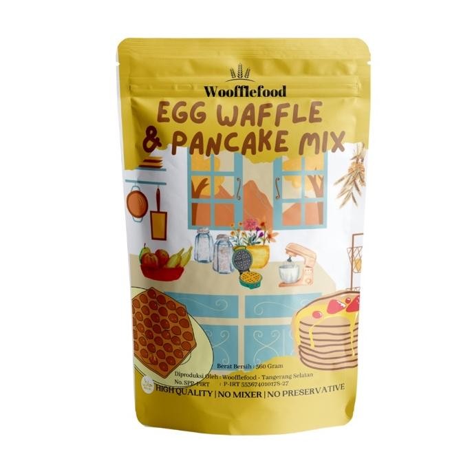 

Woofflefood Tepung Premix Egg Wafflehongkong Waffle 560 Gram Anti Gagal No Mixer