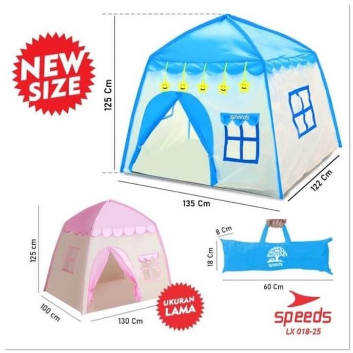 Tenda Bermain Anak Model Rumah Tenda Kids Anak Speeds Lx 018-25