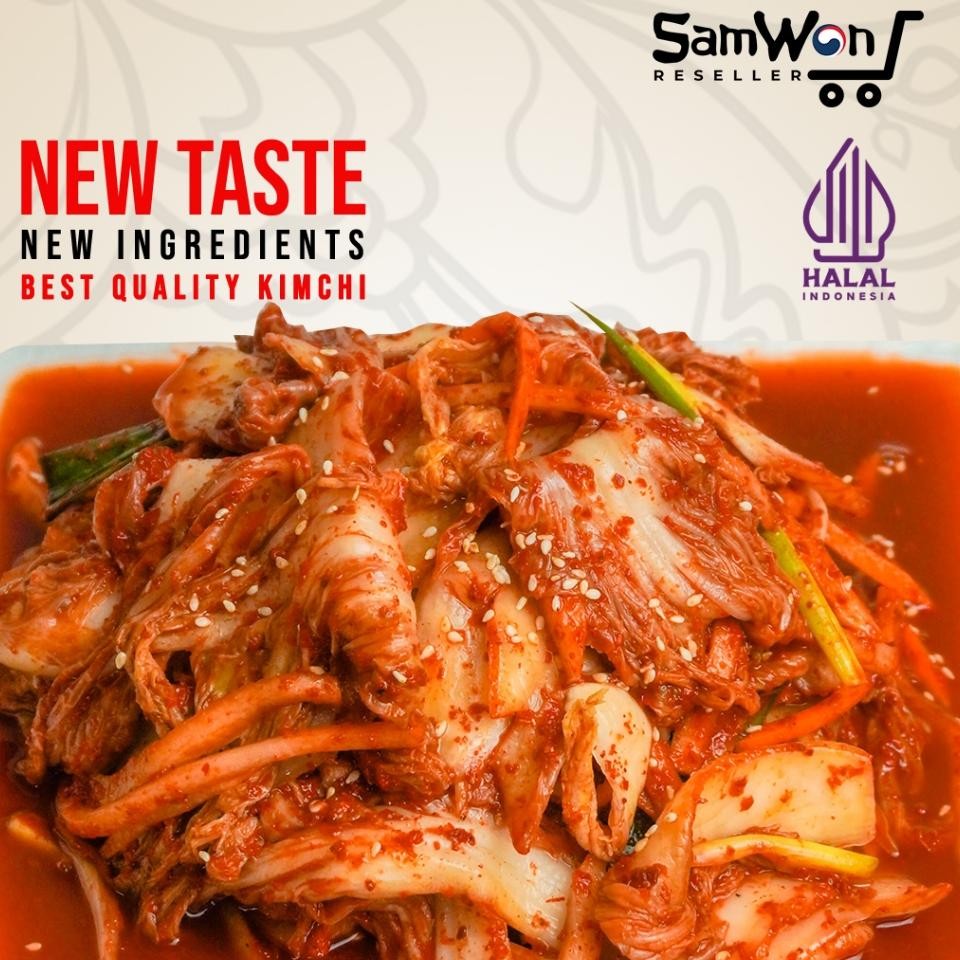 

Kimchi Mix Samwon 1Kg Sawi Wortel Lobak Freshly Made Kimci Korea
