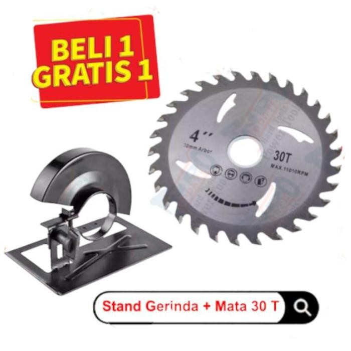 Dudukan Gerinda Holder Potong Kayu Mata Gergaji Bulat Serkel 30T