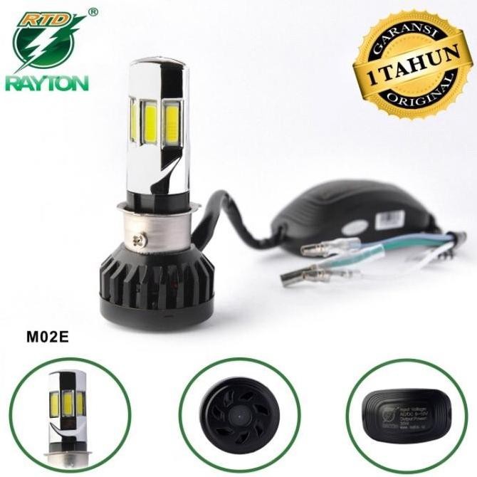 Lampu LED RTD M02E Rayton H4 White Ice Blue Warm White Headlamp Mobil Motor Termurah