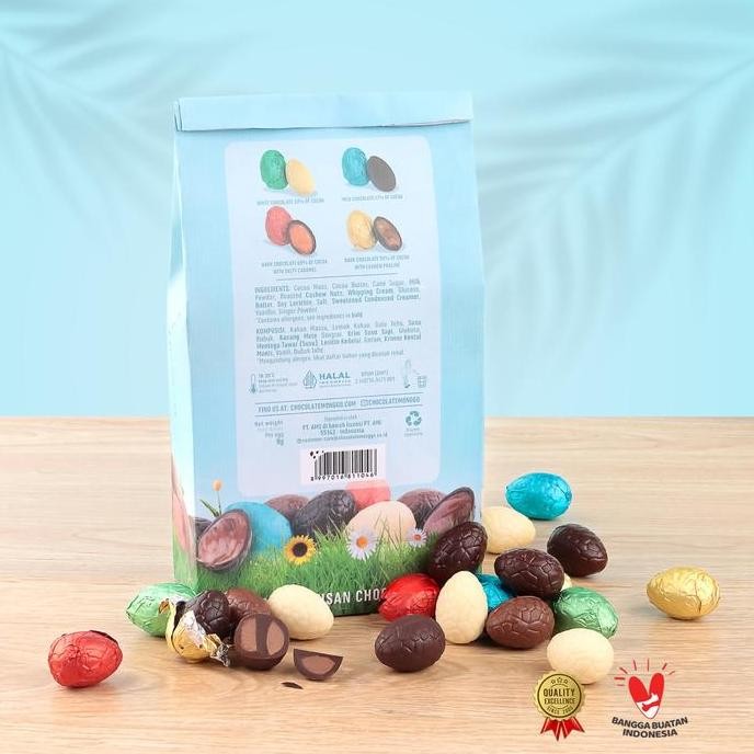 

Chocolate Monggo Easter Eggs 40x9g Coklat Telur Paskah Premium Termurah