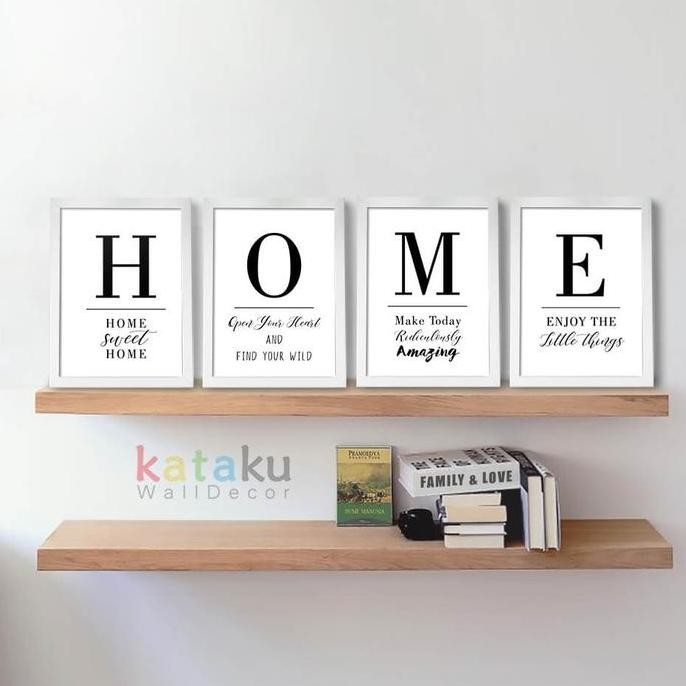 Pajangan Dinding Rumah Home Sign Set Dekorasi Ruangan Hiasan Dinding