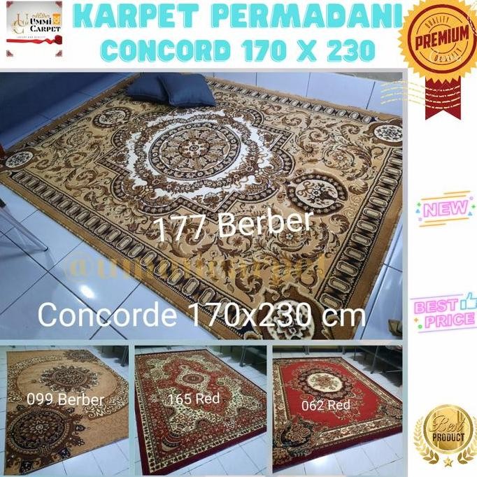 Karpet permadani concord 170x230 tebal karpet lantai karpet mewah