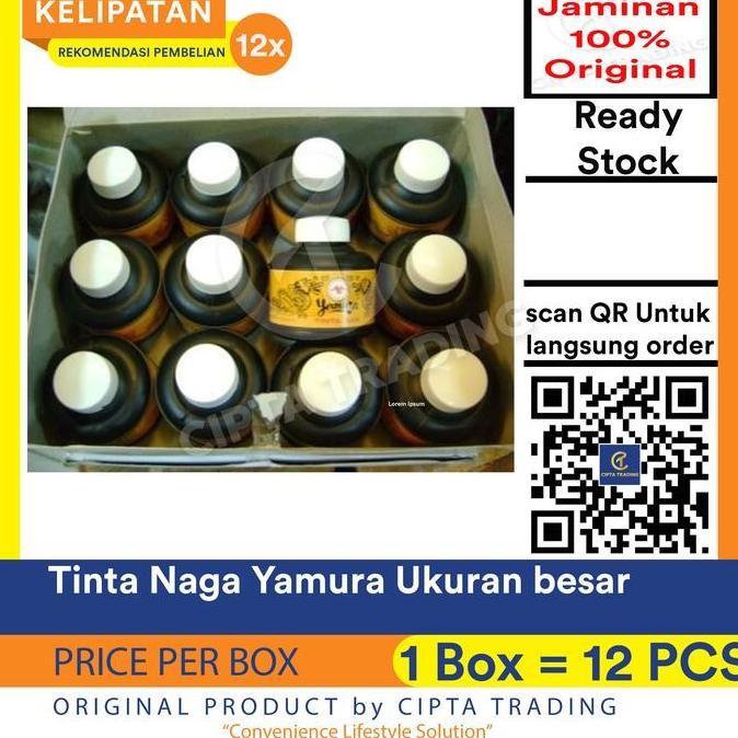 

tersedia tinta yamura naga botol besar - ink fountain pen isi 12 botol / lusin