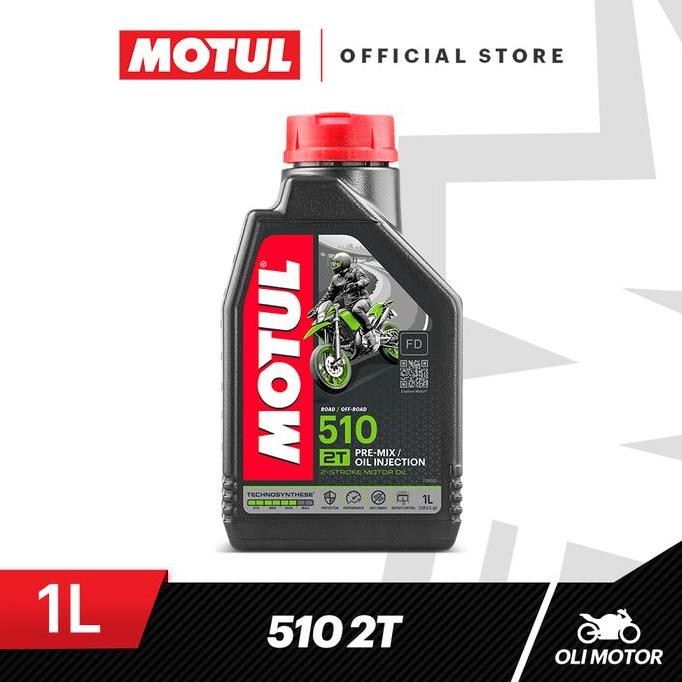 tersedia oli motor motul 510 2t 1 liter original pelumas mesin 2 tak