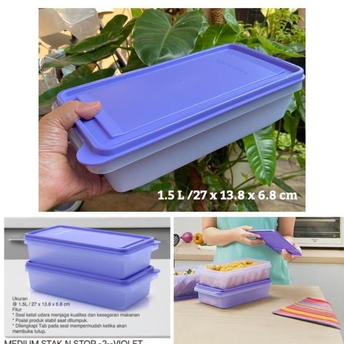 Tupperware Wadah Penyimpanan Makanan Freezer Tempat Buah Sayur Daging