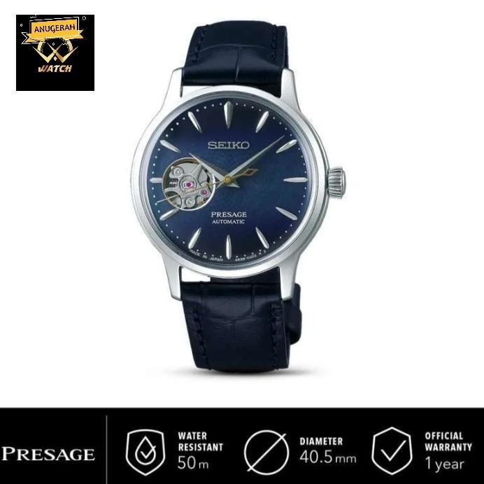 Jam Tangan Seiko Pria Presage Automatic Leather Ssa405J1 Original