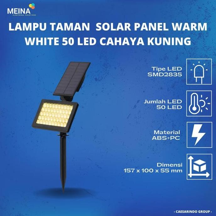 LAMPU DINDING TENAGA SURYA CAHAYA KUNING LAMPU TANCAP TAMAN SOLAR CELL