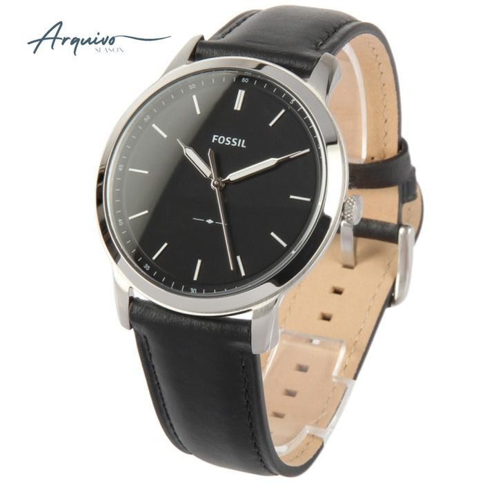 Jam Tangan Fossil Pria The Minimalist Kulit Black Casual Original Fs5398