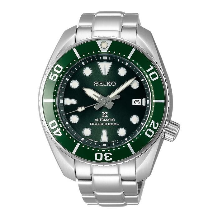 Jam Tangan Pria Seiko Prospex Spb103J1 Sumo Hulk Green Dial Stainless Steel Strap