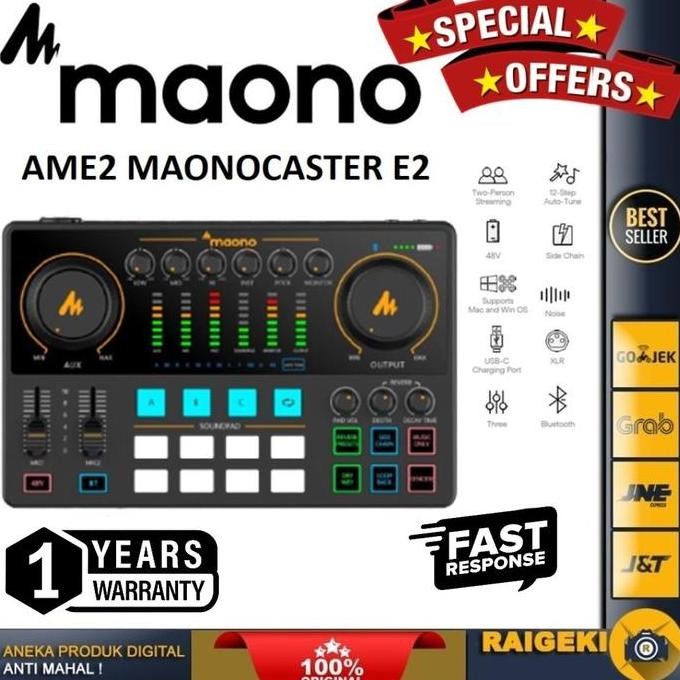 Hits Maono E2 Maonocaster Ame2 Am-E2 Soundcard Streaming Podcast