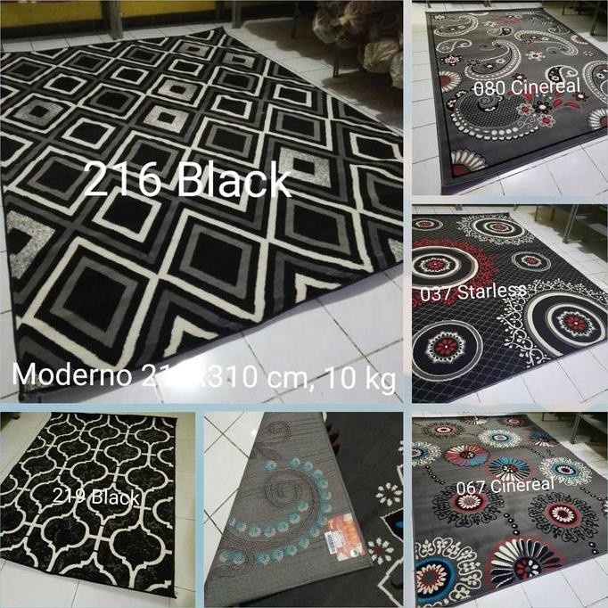 Karpet Jumbo Grey Abu-abu Momento 210x310 cm