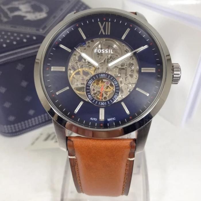 Jam Pria Fossil Me3154 & Me 3154 Automatic Fullset Original 45Mm