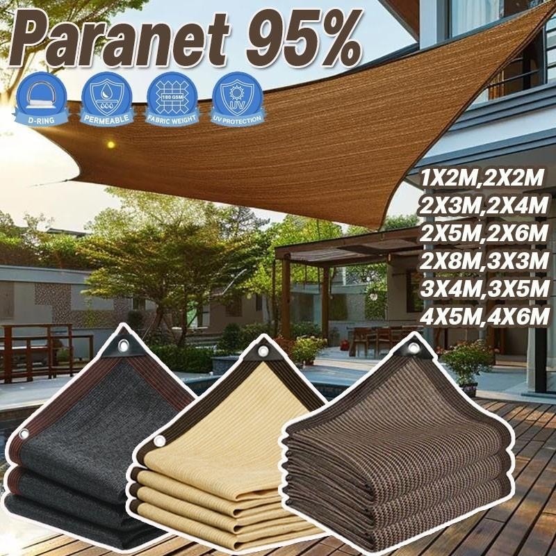 [Ready Stock]Paranet 95% Jaring Paranet Outdoor Jaring Paranet Anti Uv Dan Hujan Jaring Hitam Penaha