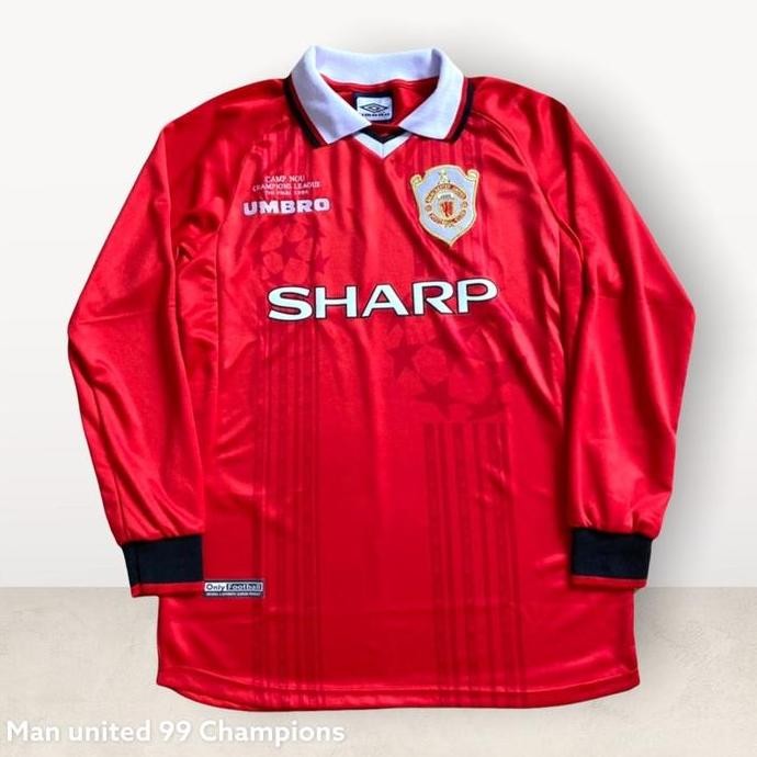Jersey Retro Manchester United 1999 MU UCL Longsleeve Classic