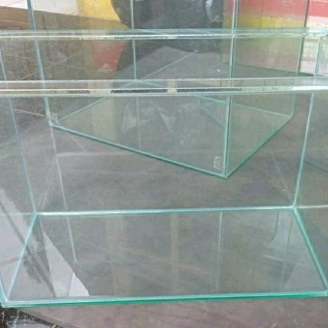 New Akuarium Kaca Polos 40x20x25 cm Aquarium Channa Hiasan Ikan