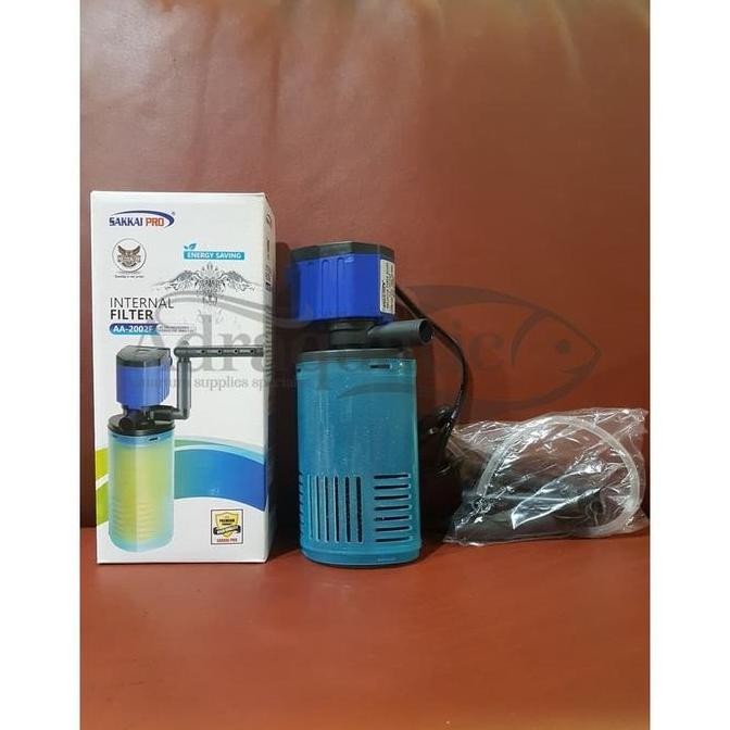 New SAKKAI PRO AA-2002F Internal Filter Pompa Celup Aquarium