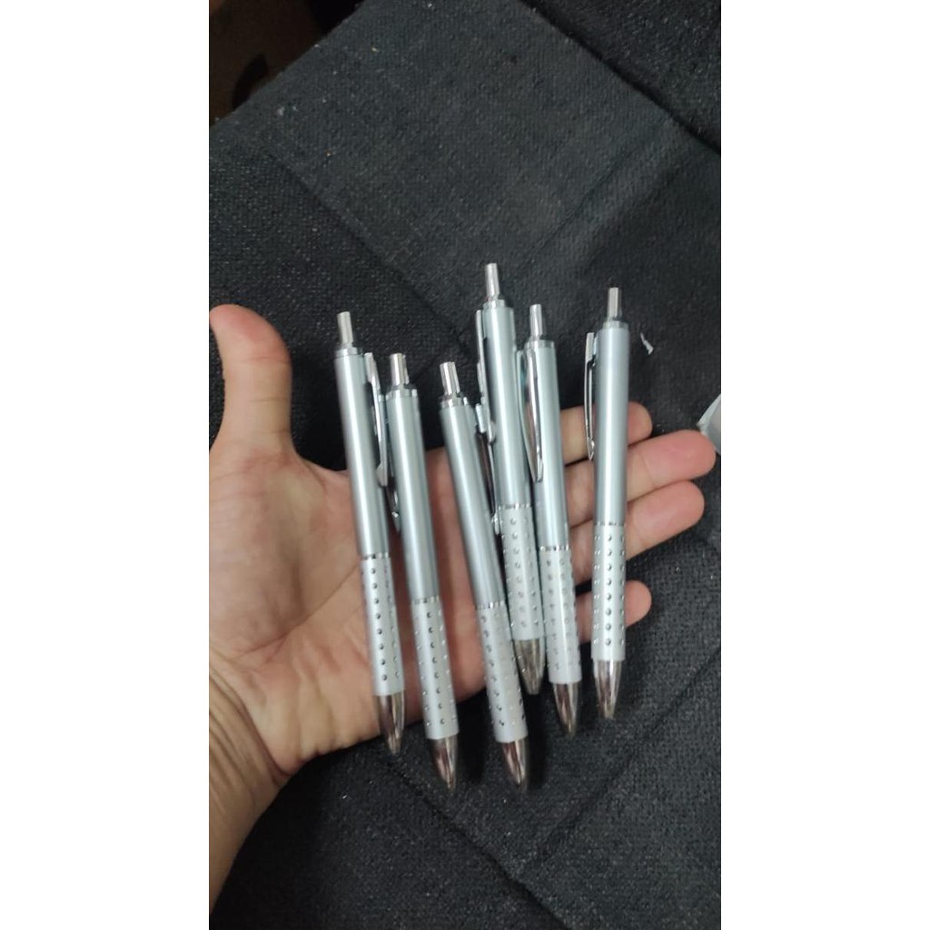 

*****] ballpoint berlian susun 8 promosi warna silver cetrek exclusive