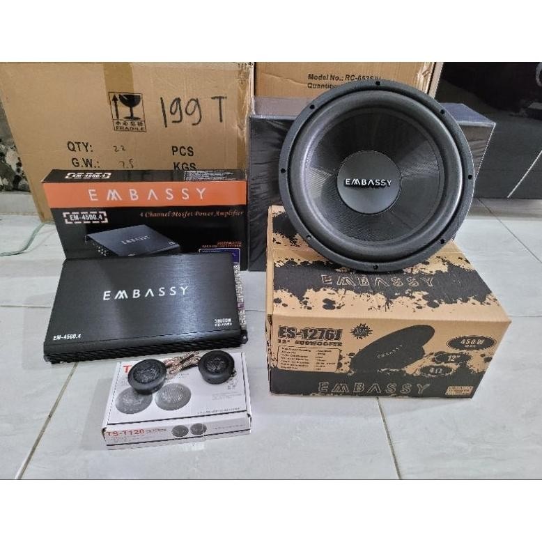 Terlaris Paket Audio Mobil Embassy Em