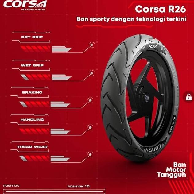 1207017 Corsa Platinum R26 Tubeless Ban Motor Ring 17