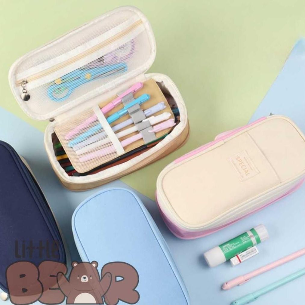 

TEMPAT PENSIL BERKAPASITAS BESAR / TAS KANTONG DUDUKAN KOTAK UNTUK ANAK PEREMPUAN / KOTAK PENSIL LARGE CAPACITY