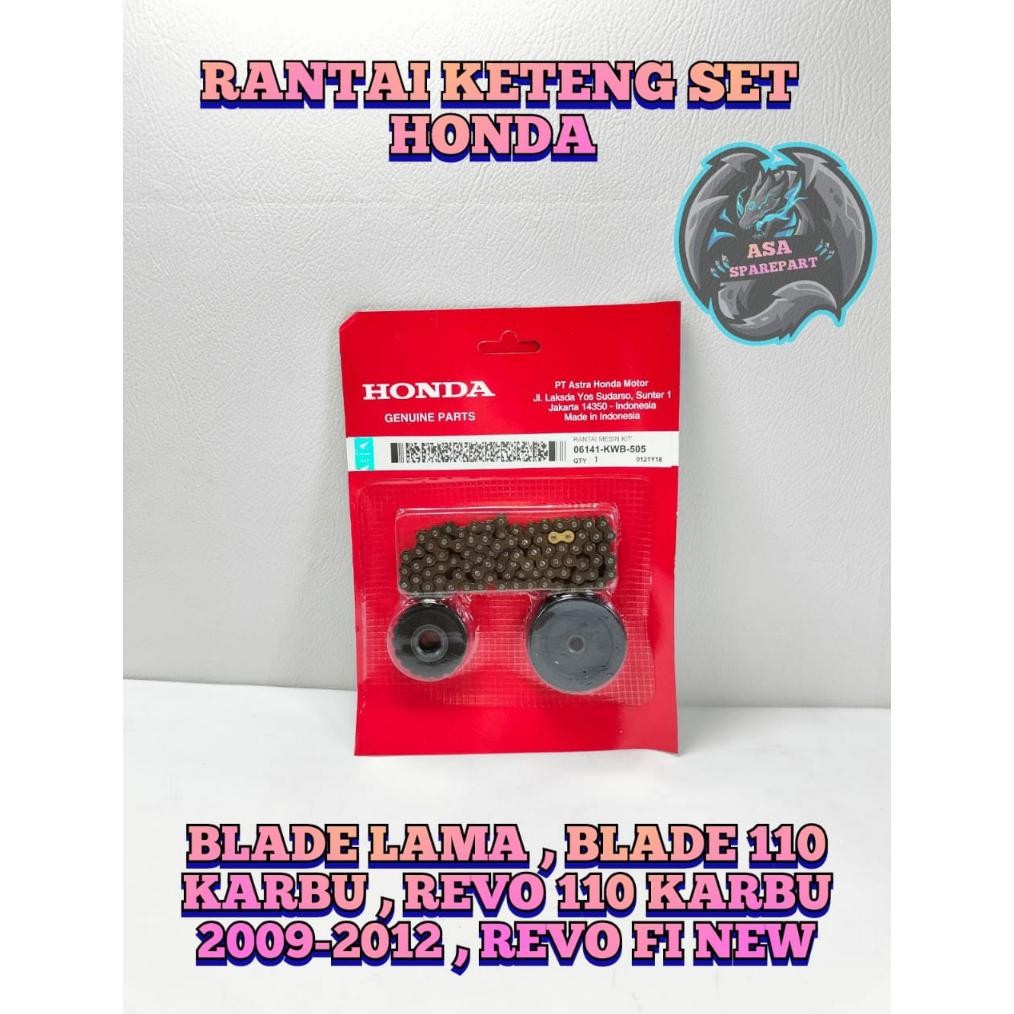 Promo Rantai Keteng Set Asli Original Motor Honda Blade Lama , Blade 110 Karbu , Revo 110 Karbu 2019