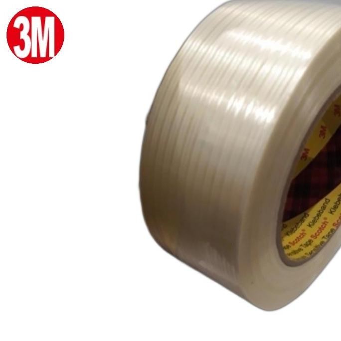 promo 3m filament tape 897 clear 48mm x 50m lakban kuat serat fiber
