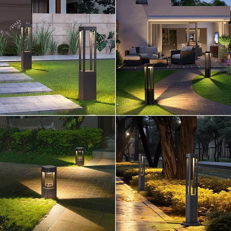 LAMPU TAMAN LED MINIMALIS DEKORASI TAMAN OUTDOOR ANTI HUJAN 30CM 60CM LAMPU PILAR MINIMALIS OUTDOOR 