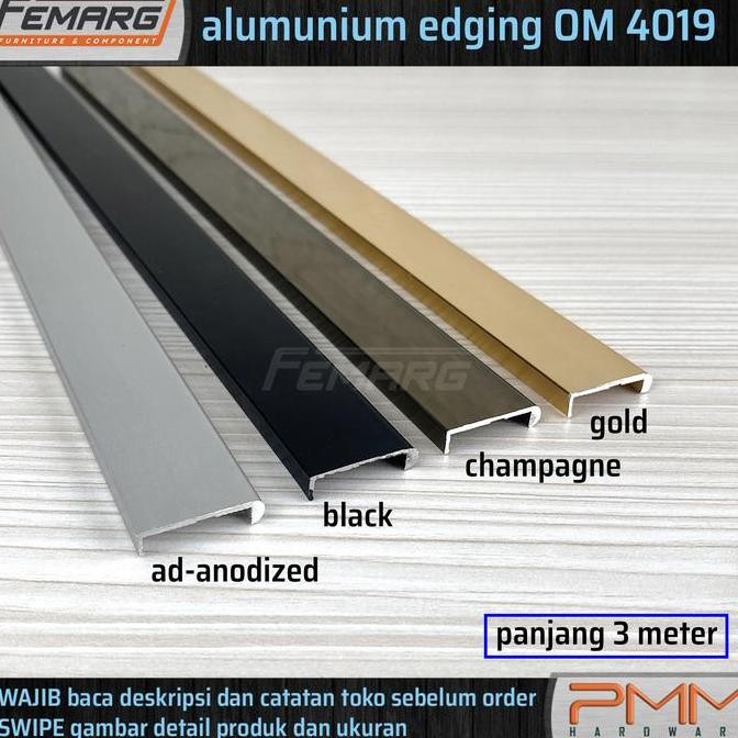 

Sale Profil Edging Aluminium Bulat Om 4019 Femarg | Profil Alumunium Gagang Pintu Lemari Edging
