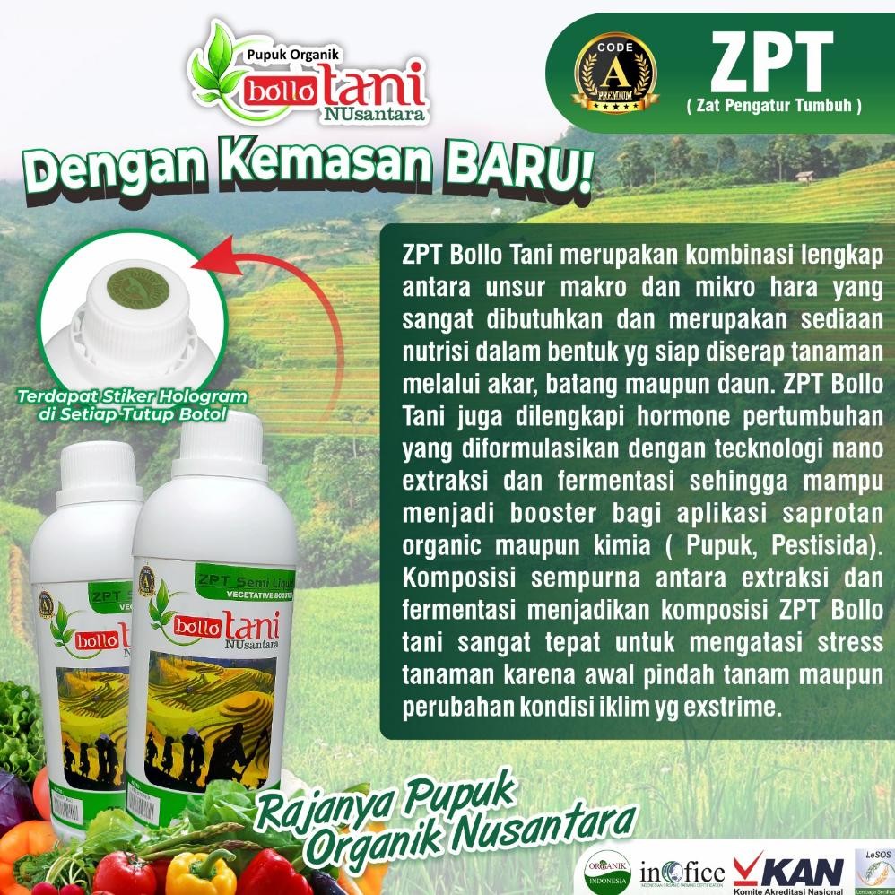 PAKET PUPUK CAIR BOLLOTANI NPK ZPT BIO ORGANIK  NPK ORGANIK  ZPT ORGANIK