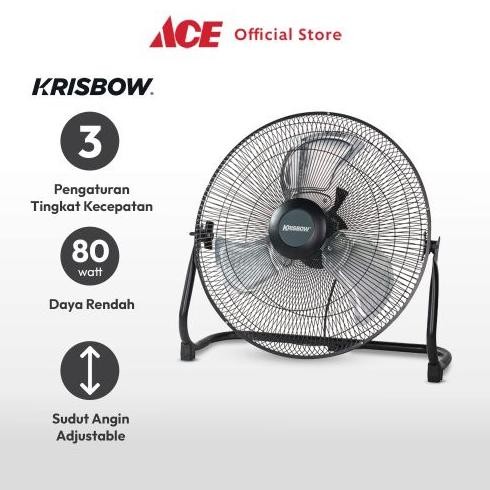 Terlaris Krisbow 16 Inci Kipas Angin Meja Industrial 80 Watt 400Bp1 Desk Fan Penyejuk Ruangan Kipas 