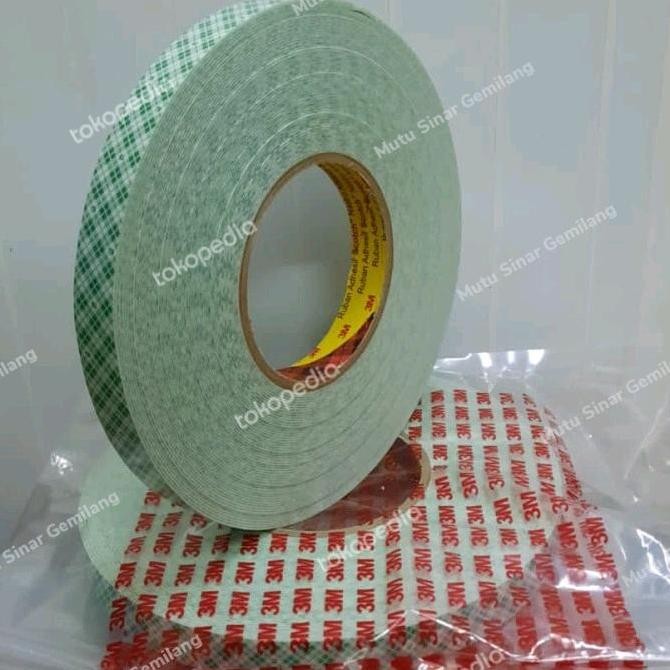 

promo double tape 3m 4032 mounting busa hijau 24mm x 25m perekat tebal